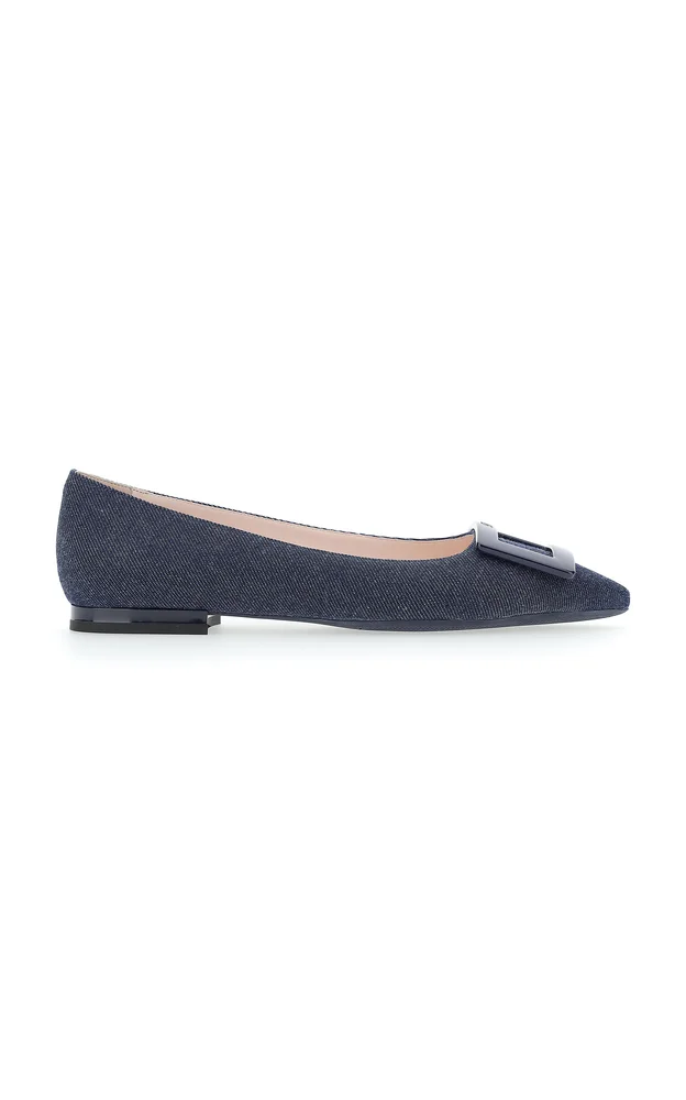 Gommettine Denim Flats