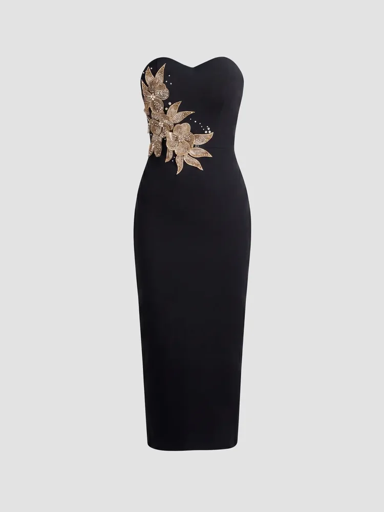 Shailene Strapless Midi Dress