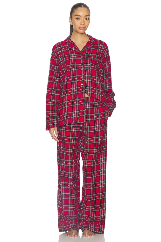 Madison PJ Set in Estate Plaid