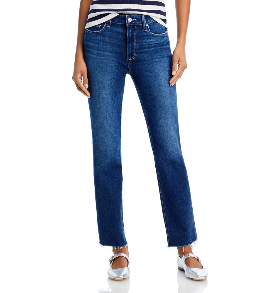 Cindy High Rise Ankle Straight Jeans