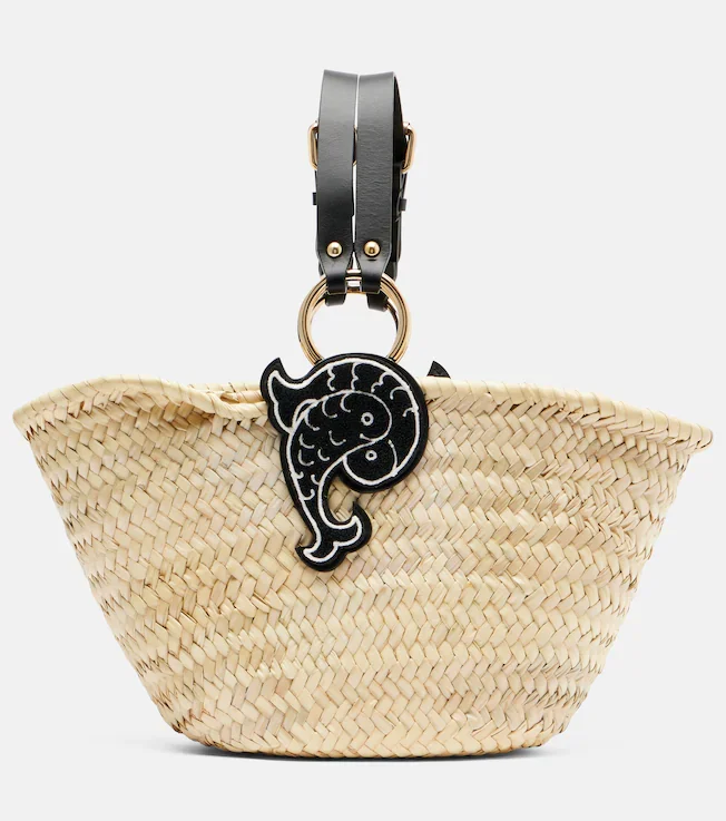 Puccina straw basket bag