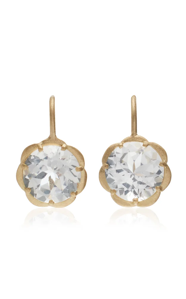 Blossom 18K Yellow Gold Topaz Earrings