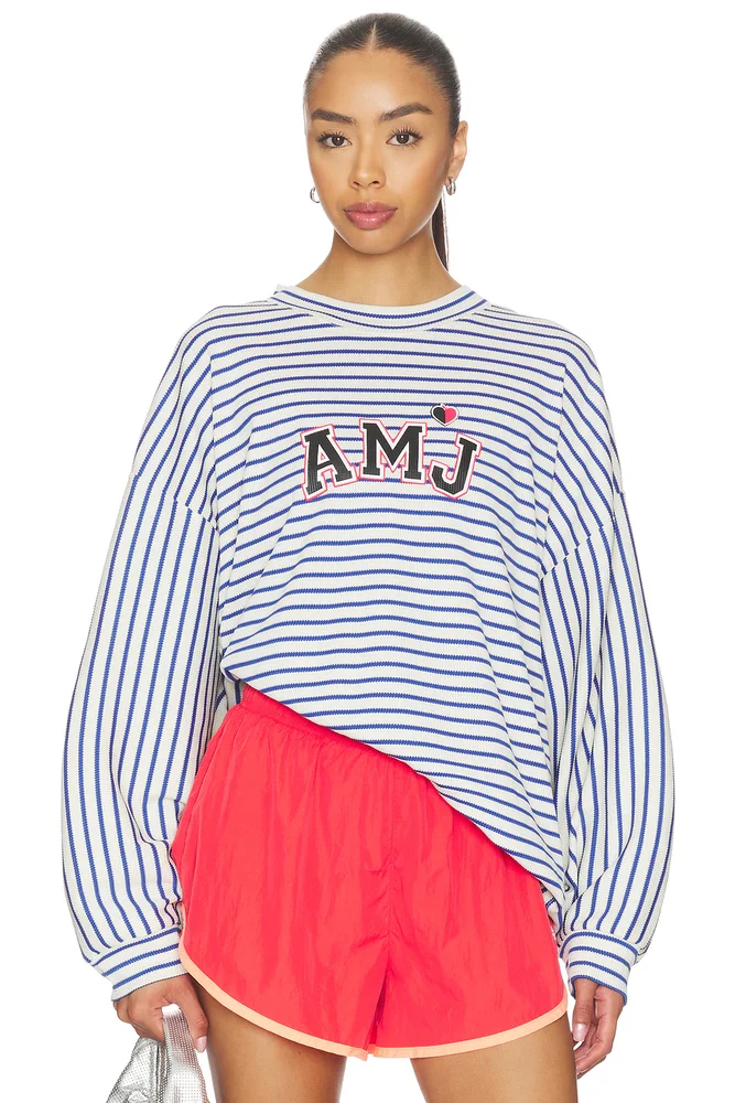 Amj Waffle Long Sleeve Tee