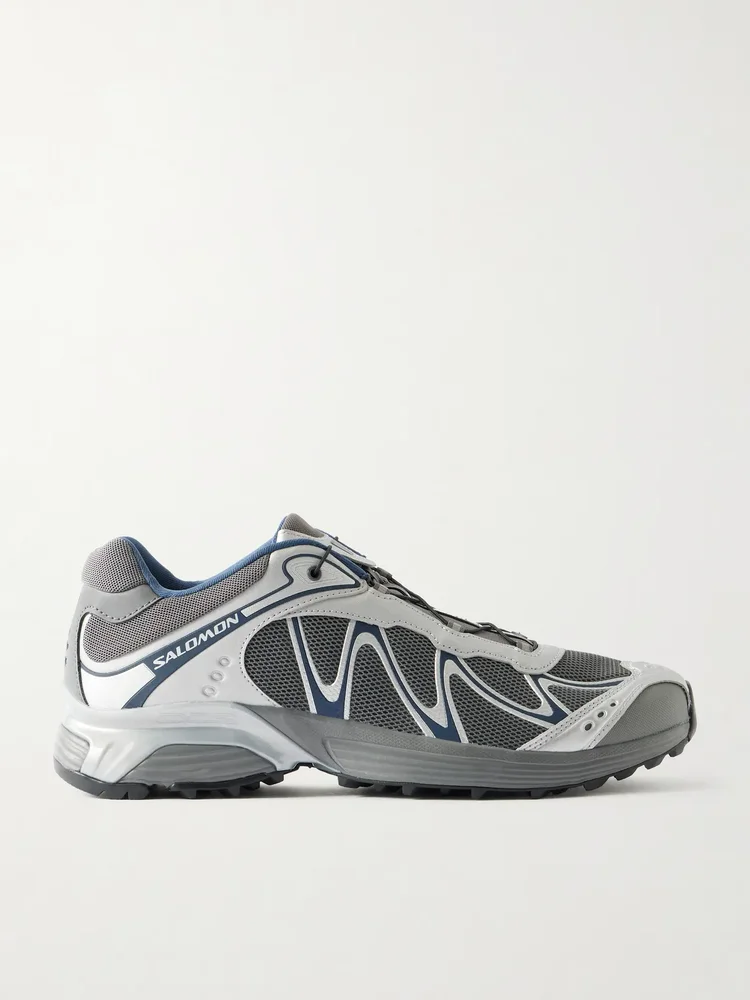 XT-WHISPER Rubber-Trimmed Mesh Sneakers