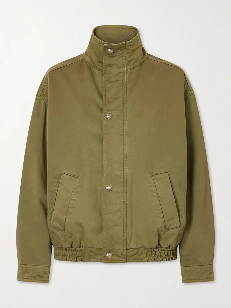 Klaire cotton shell blouson jacket