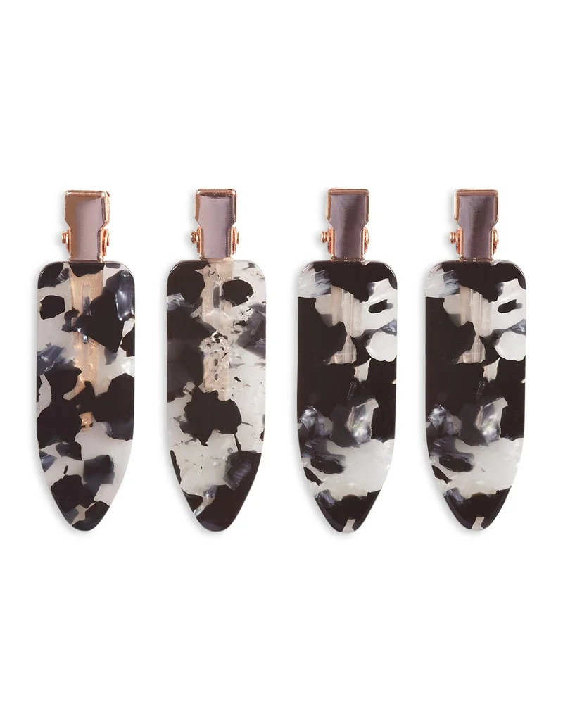 Creaseless Clips - Black Terrazo, Set of 4