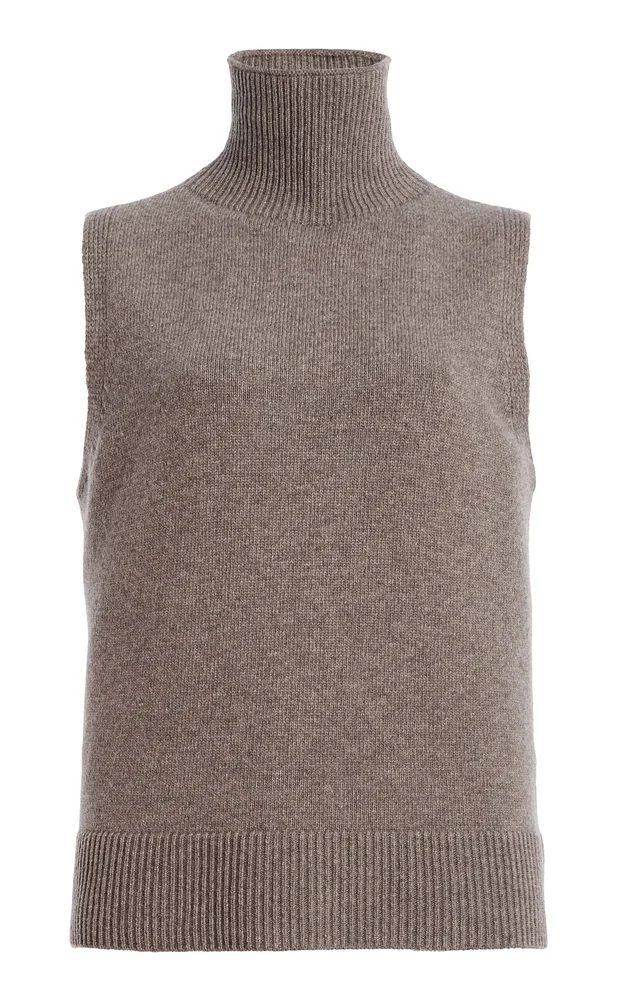 The Bruno High-Neck Wool-Cashmere Top