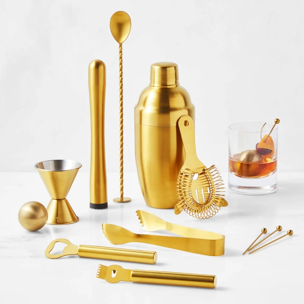 Deluxe Boxed Bar Tool and Shaker Set