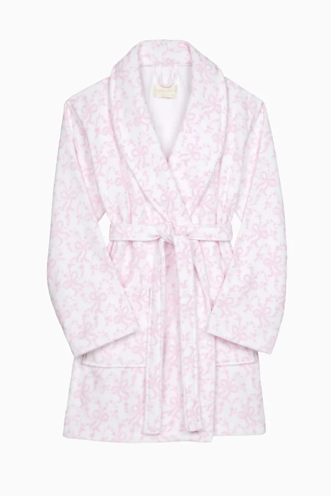 Indie Cotton Bow Print Bath Robe