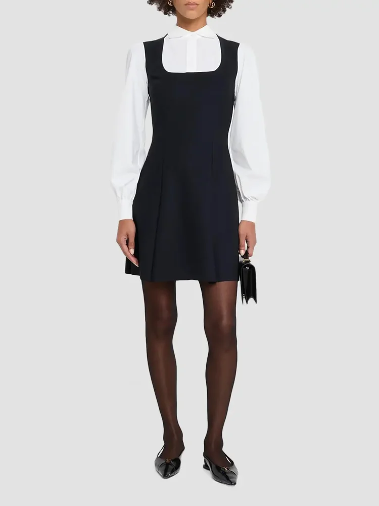 Safia Jersey Layered Mini Dress