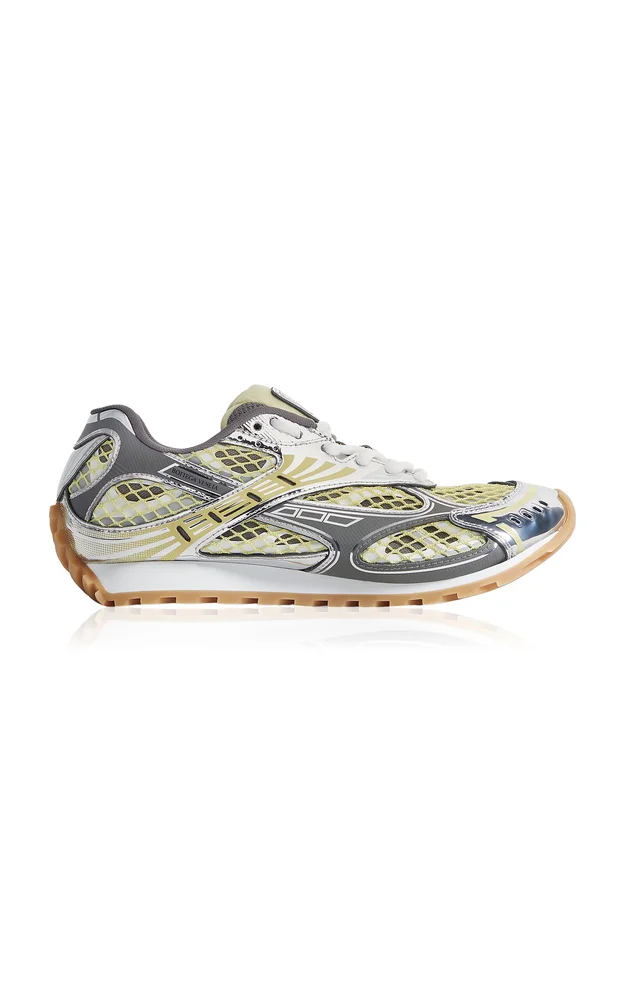 Orbit Lace-up Technical Fishnet Sneakers
