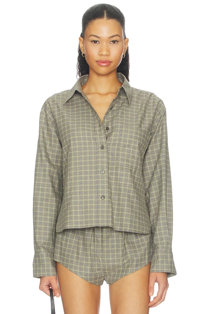 Cropped Oversized Shirt