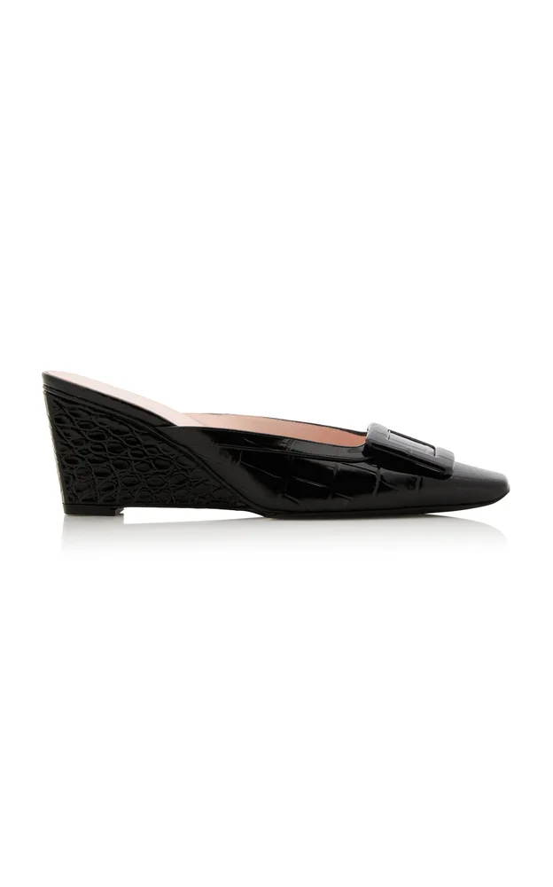 Belle Vivier Patent Leather Mules
