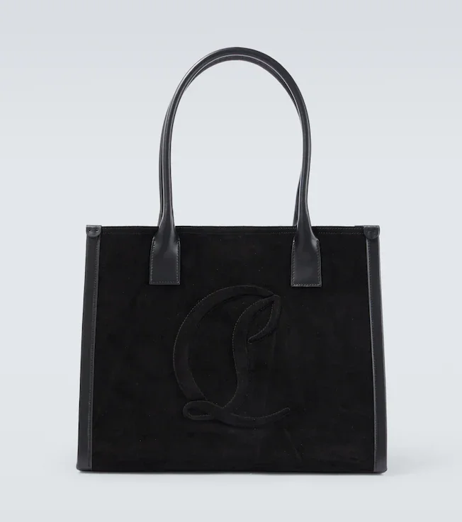 By My Side suede tote bag
