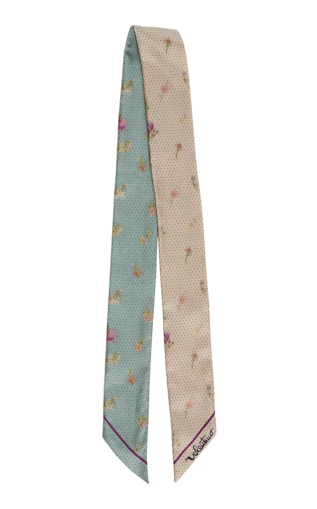 Papier Floral Silk Bandeau Scarf
