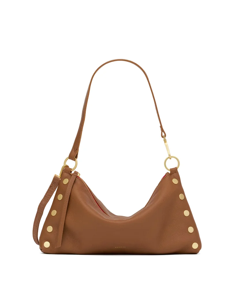 Kyle | Mahogany Pebble/Brushed Gold Red Zip | Med