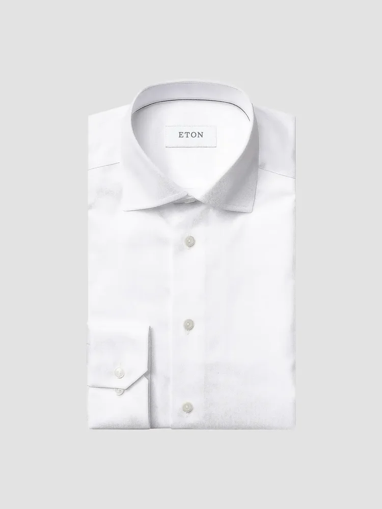 Cotton-Twill Slim-Fit Dress Shirt