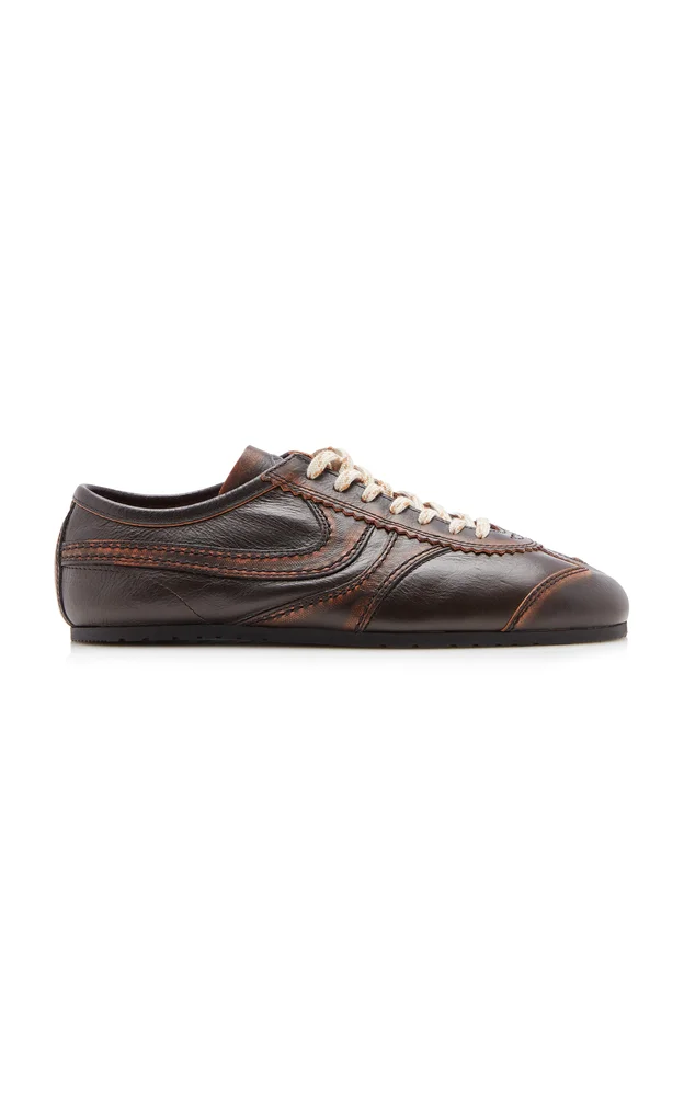 Panelled Leather Sneakers