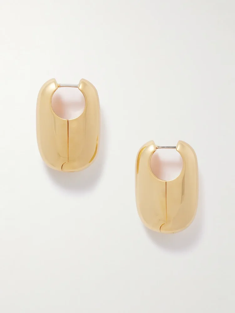 Vola gold-plated hoop earrings