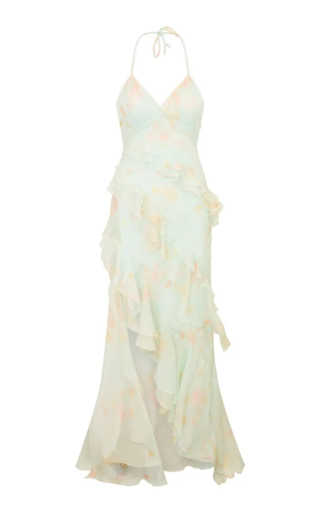 Viola Ruffled Chiffon Dress