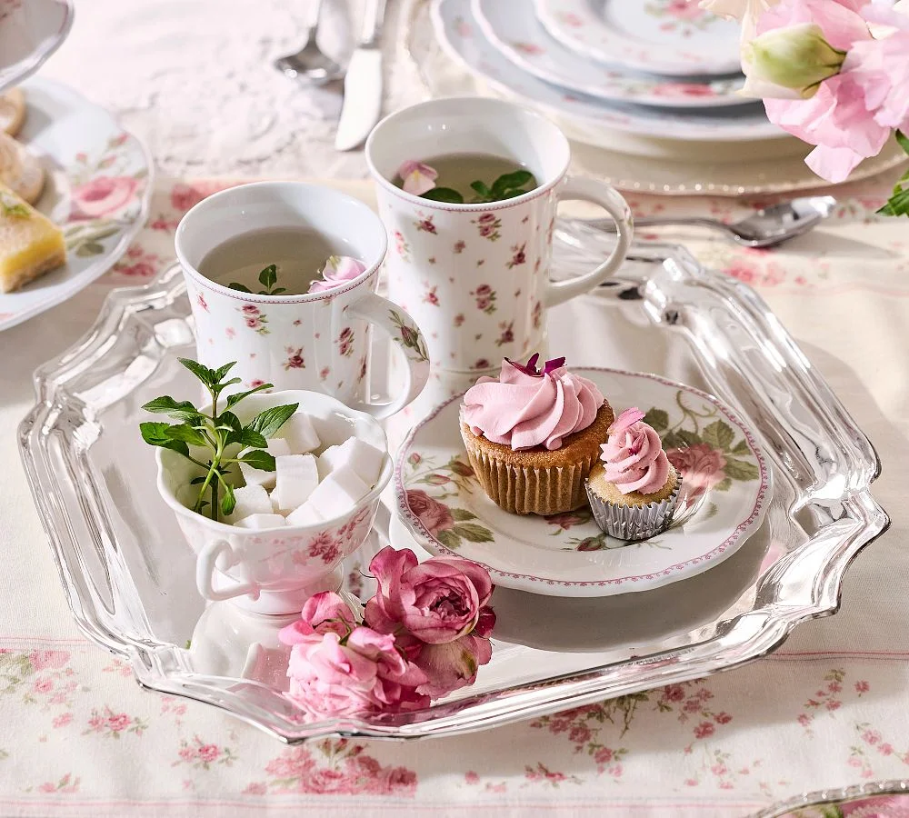 Silver Champagne Serving Tray