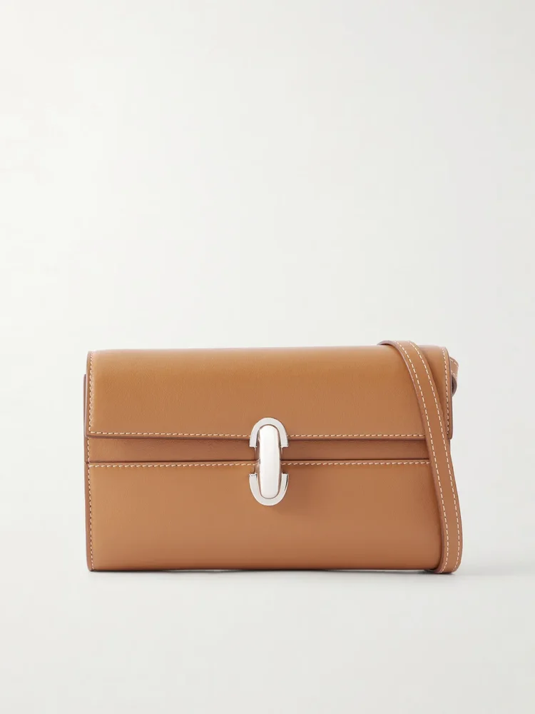 Symmetry mini leather shoulder bag