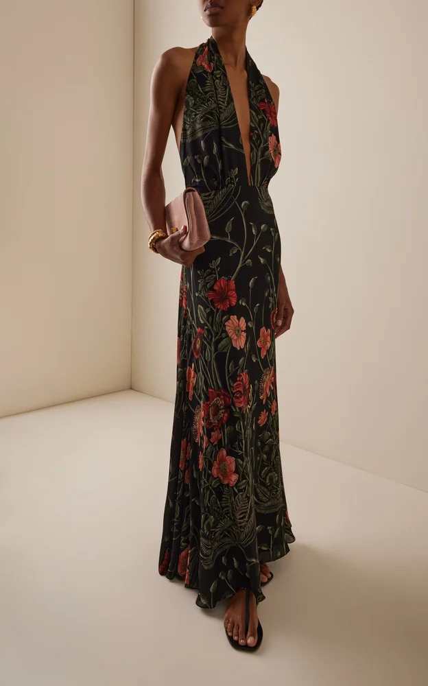 New Destiny Silk Maxi Dress