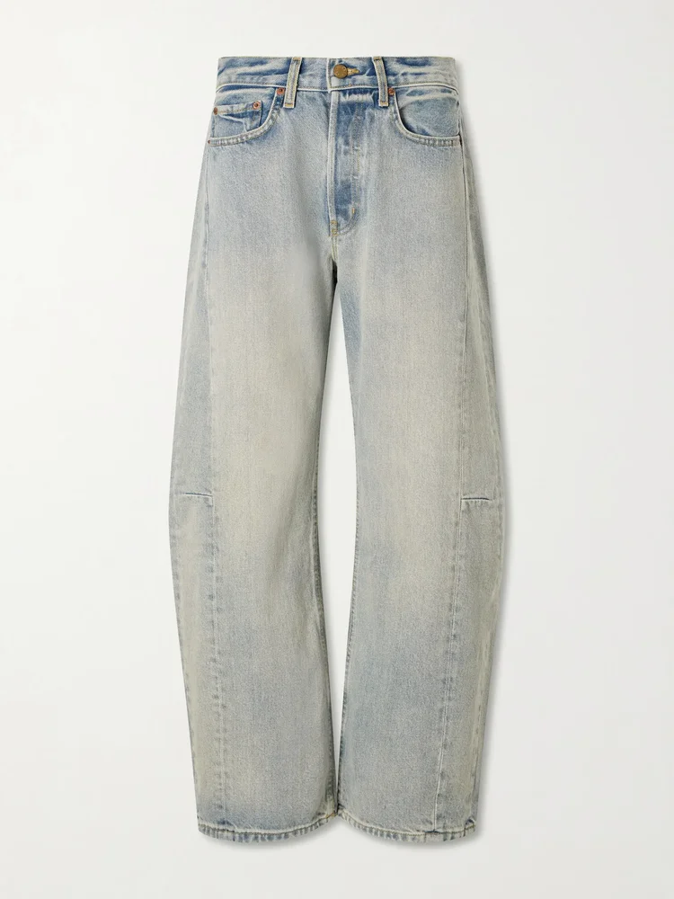 Slim Lasso high-rise barrel-leg jeans