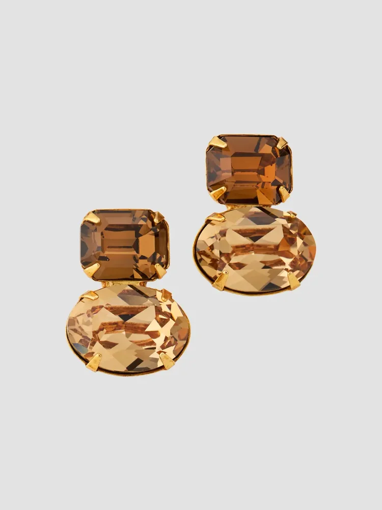 Maureen 18K-Gold-Plated & Austrian Crystal Drop Earrings