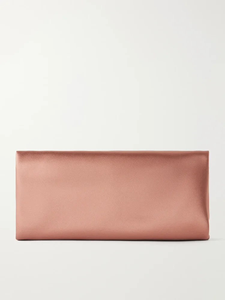 Evening satin clutch