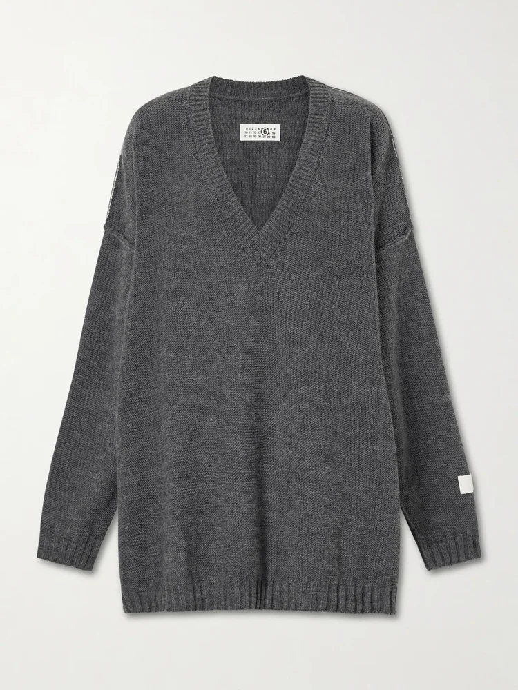 Oversized wool and alpaca-blend sweater