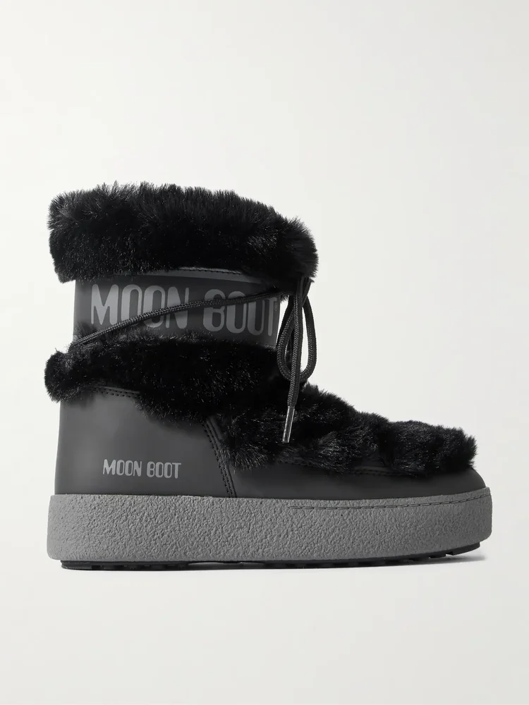 LTrack Monaco plush-trimmed shell snow boots