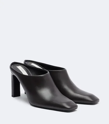 Leather mules