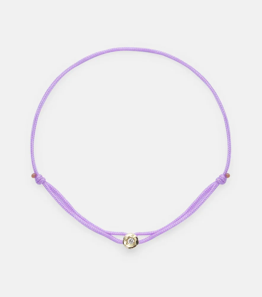 Parachute Nesting Gem 18kt gold bracelet with diamond