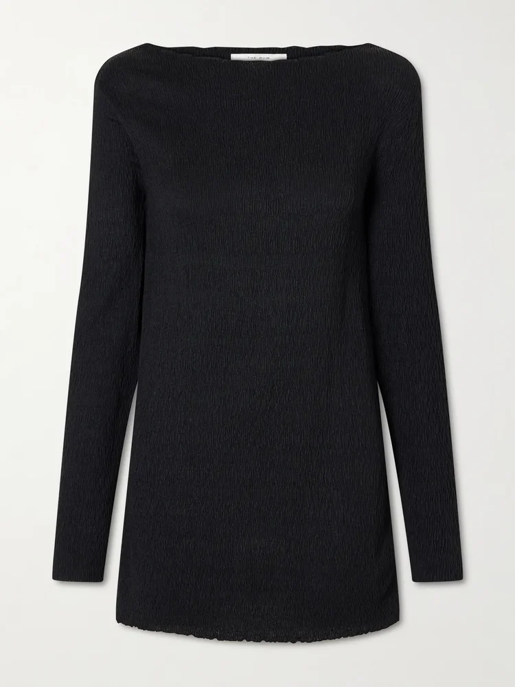 ozma pleated silk top