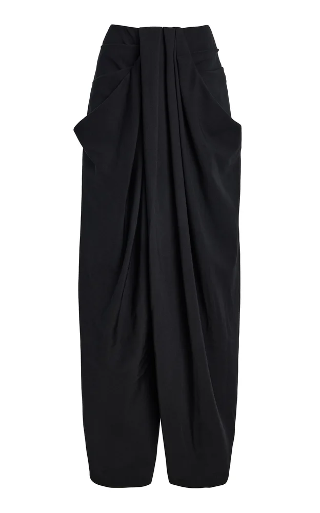 Grain de Poudre Wool Loose Pants