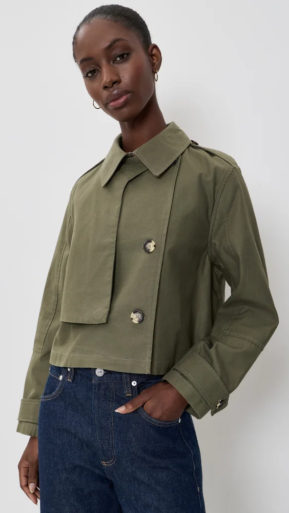 Jamie Cropped Trench Coat