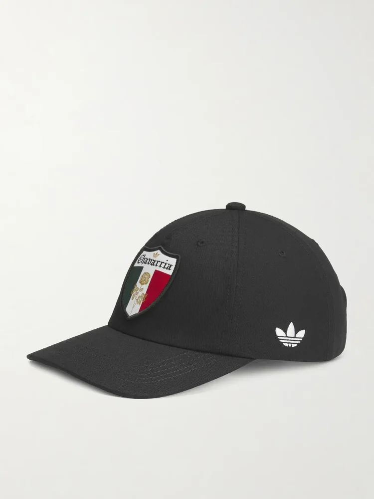 + Willy Chavarria Logo-Appliquéd Cotton-Twill Baseball Cap