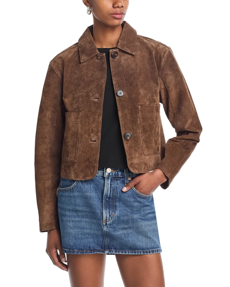 Suede Cropped Jacket
