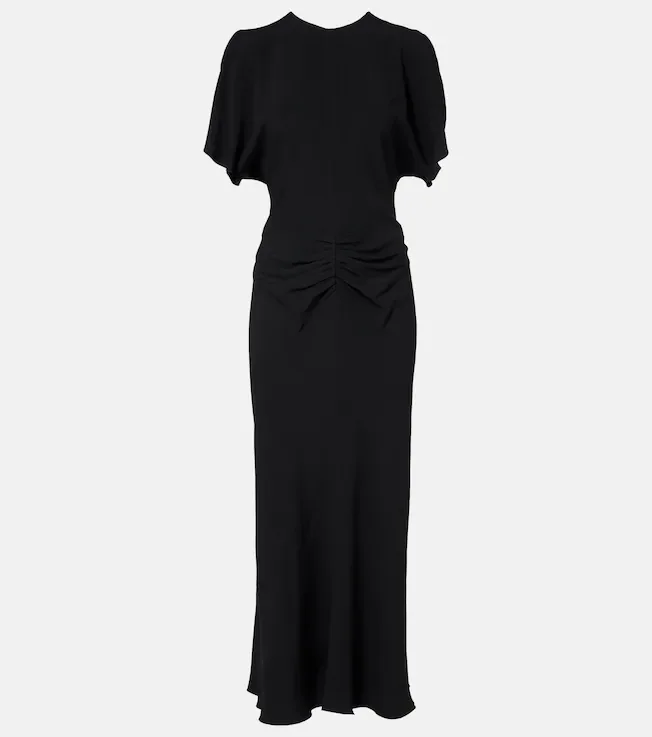 Crêpe midi dress