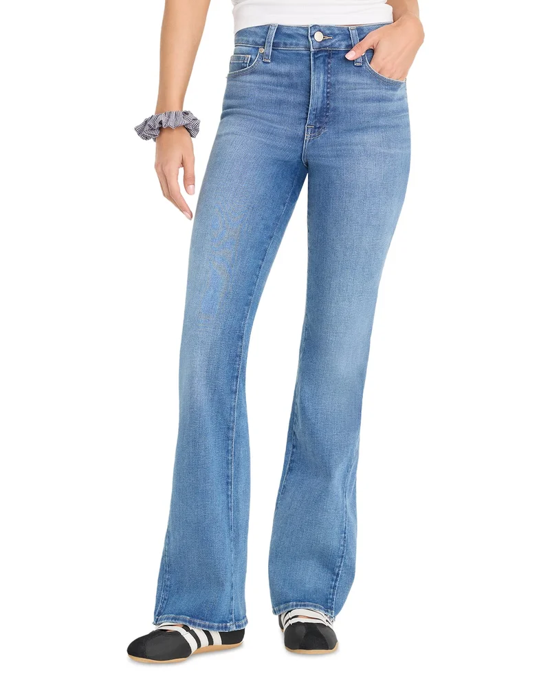 Soft Tech Good Classic High Rise Bootcut Jeans in Indigo1238
