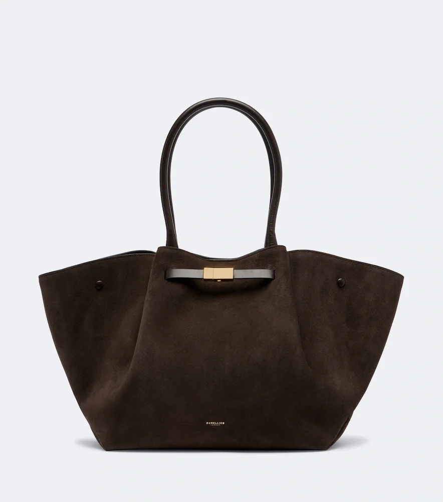 New York Medium suede tote bag