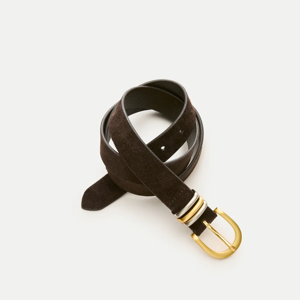 Classic belt in suede