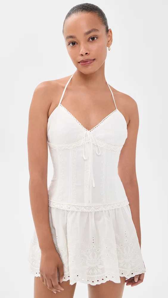 Marini Eyelet Mini Dress