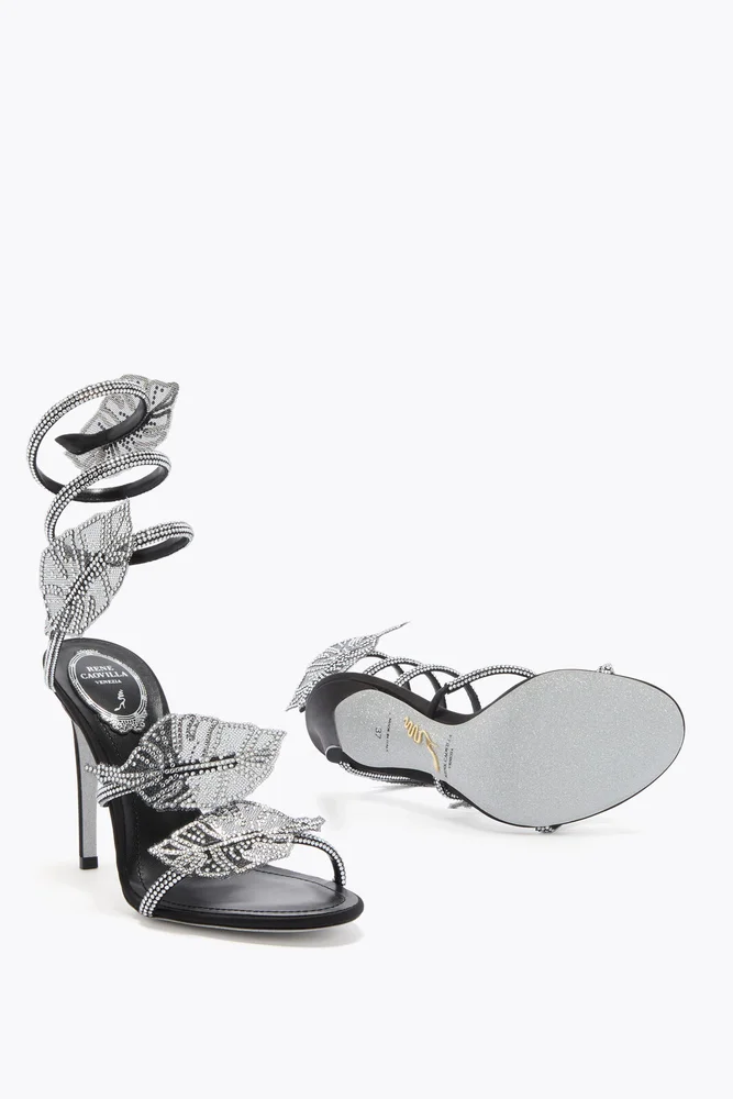 Leaf Black Sandal 105