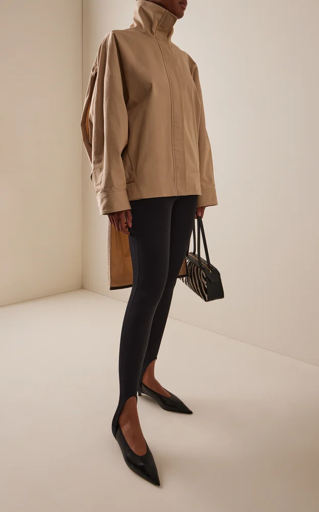 Celine Double-Back Cotton Aviator Bomber Jacket