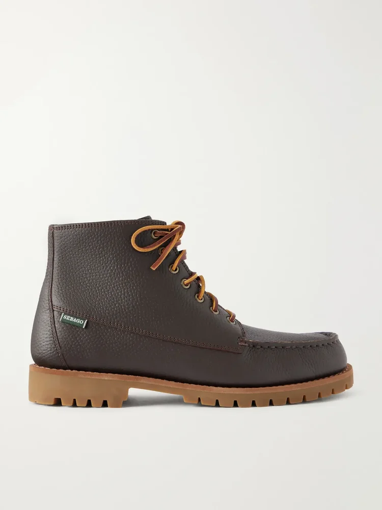 Carter Full-Grain Leather Lace-Up Boots