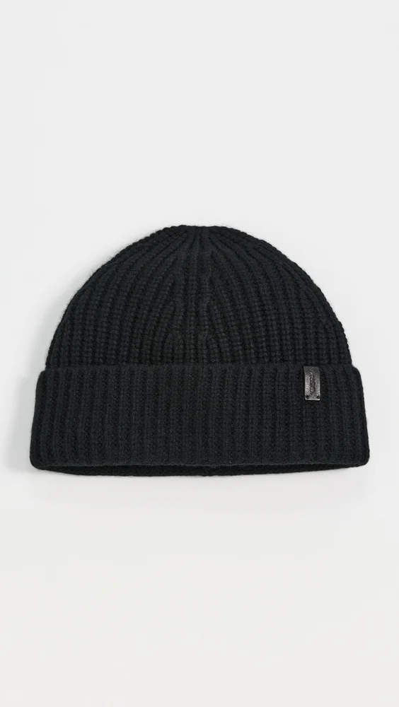 Cashmere Blend Shaker Stitch Knit Beanie