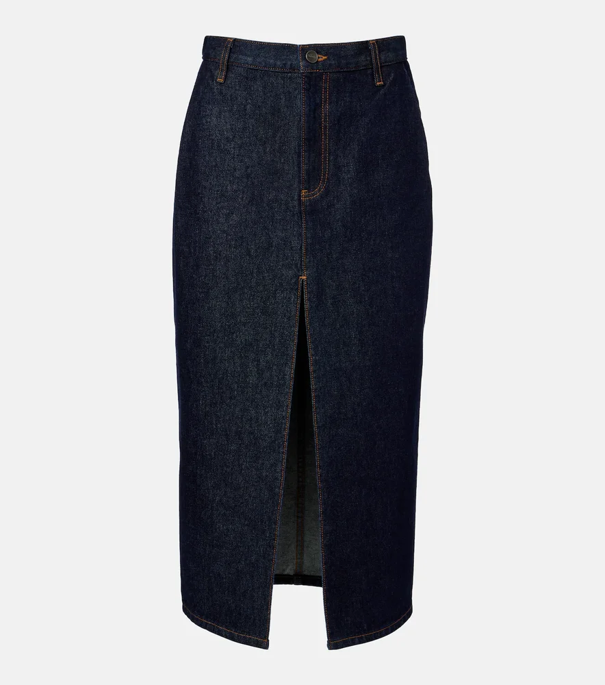 Anden denim midi skirt