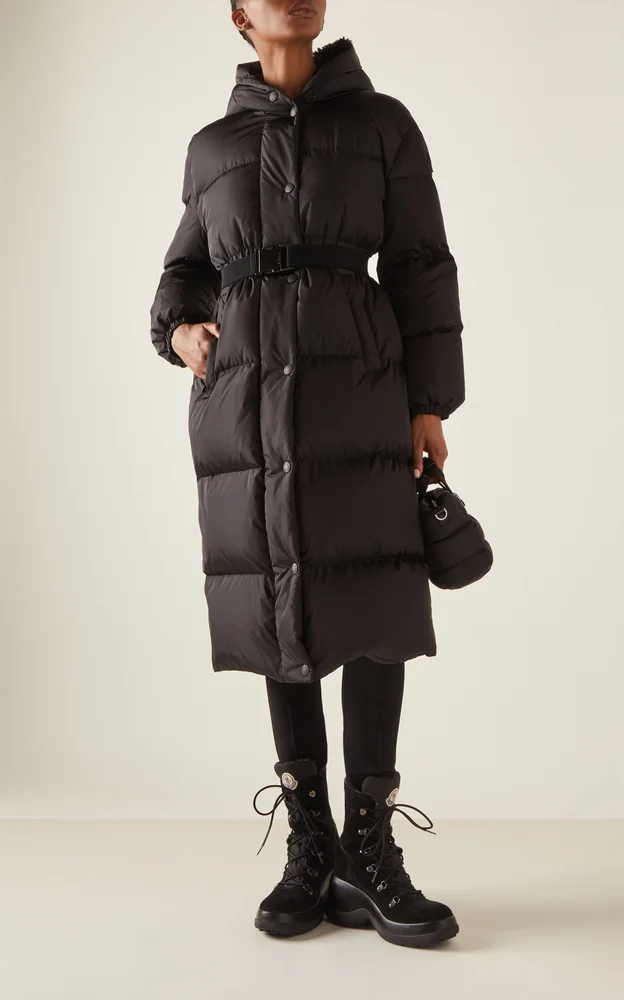 Bruneaux Shearling-Trimmed Nylon Down Coat